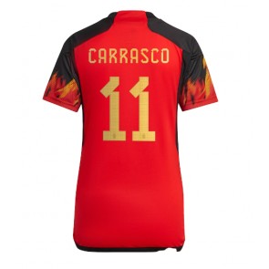 Belgien Yannick Carrasco #11 kläder Kvinnor VM 2022 Hemmatröja Kortärmad